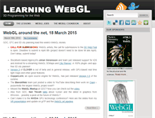 Tablet Screenshot of learningwebgl.com